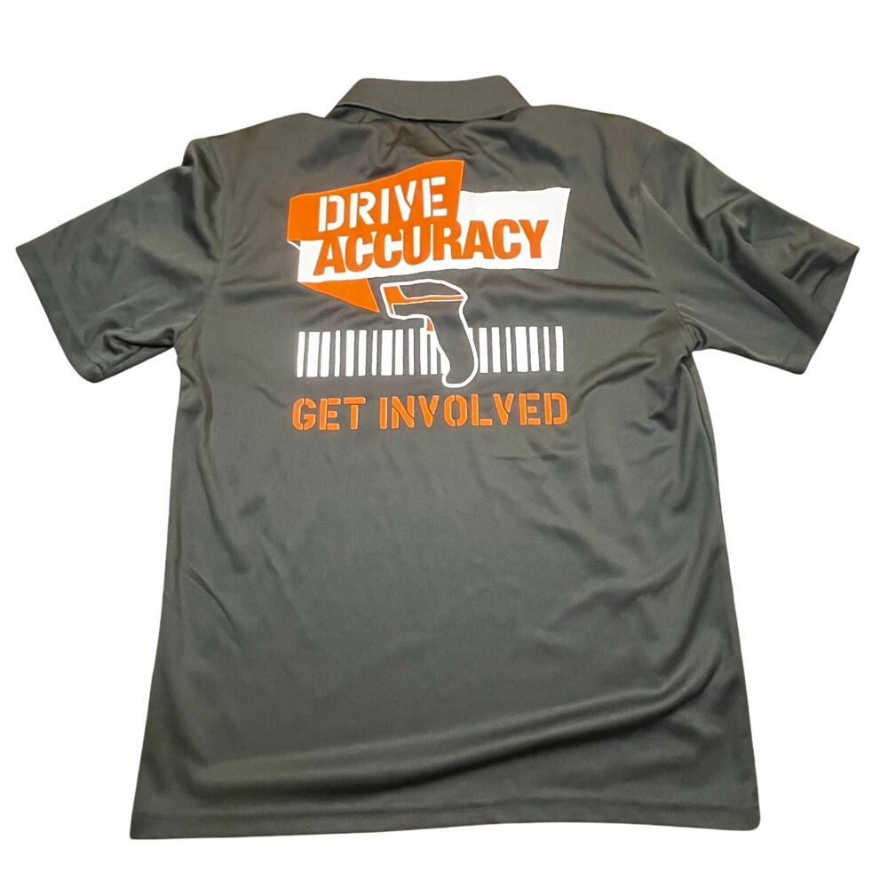 Home Depot Polo Shirt Mens S Gray Drive Accuracy Get Involved Employee Uniform